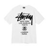 Grenzüberschreitende europäische und amerikanische Trendmarken, eine Vielzahl bedruckter Herren- und Damen-Kurzarm-T-Shirts, 220 Gramm lockere Streetwear-T-Shirts