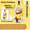 Sound Button Keychain Stress Relief Voice Toy Keyboard Fidget Keychain Stress Relief Clicker Toy Keycap Button Kids Adult Gift