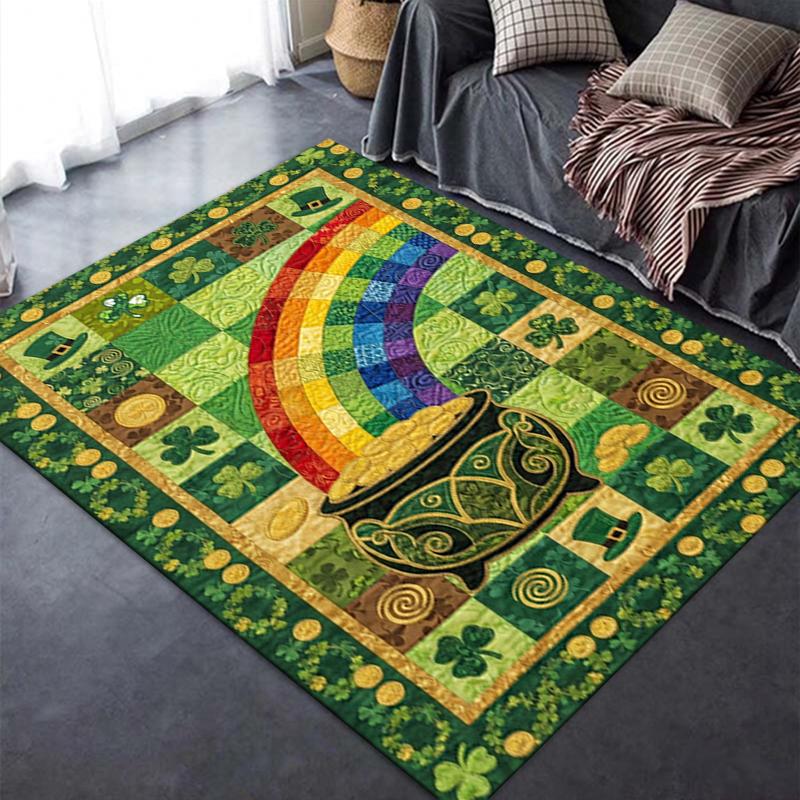 2025 New Coins&Rainbows Carpet Rug for Living Room Bedroom Home Sofa Decoration,Kids play Non-slip Floor Mat116