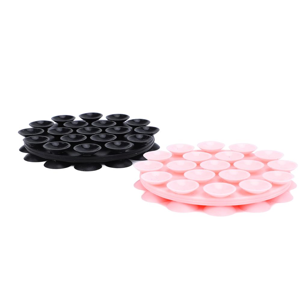 2pcs Round Silicone Multifunctional Suction Cups Cell Phone Holder Nail Art Tool Suction Cups for Home Car Office