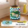 He Mu Cheng Double Layer Cartoon Stainless Steel Trash Can with Foot Pedal - Living Room & Kitchen