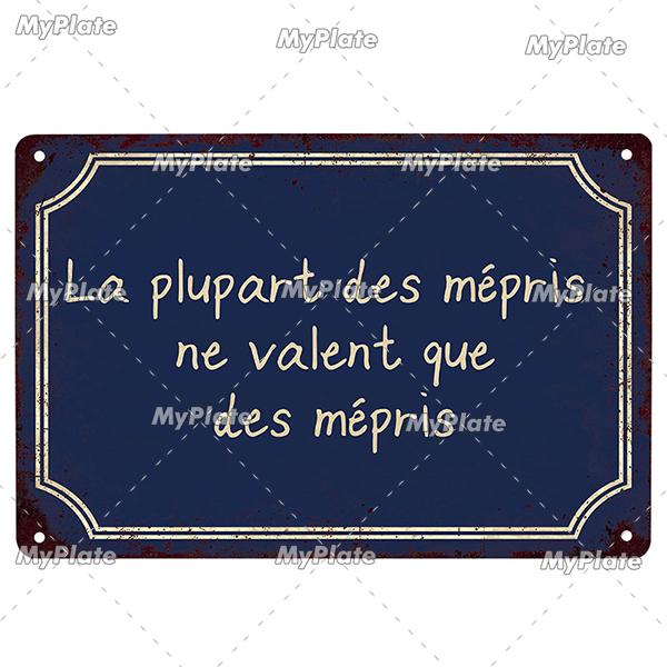 France Poster Vintage Plaque Tin Sign Metal Sign Wall Decor For Bar Plate Crafts Art Poster Custom