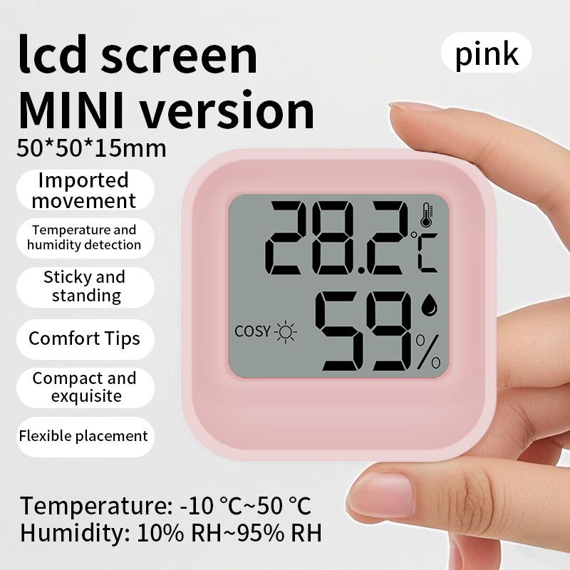 Mini digitální termo-vlhkoměr pro vnitřní/venkovní použití: Ideální pro dětské pokoje a skleníky.