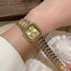 Elegant Gold Square Women's Quartz Watch - Chinese Style Business & Student Wear