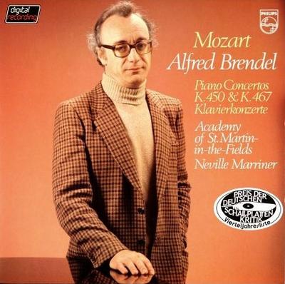 LP Schallplatte MOZART ALFRED BRENDEL ACADEMY OF Klavierkonzerte K. 450 K. 467 Kla 403980 PHILIPS 1982 Deutschland Klassik Gebraucht