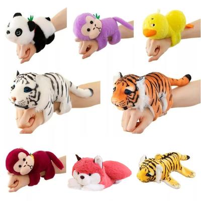 New Plush Doll Slap Bracelet Monkey Interactive Toy Plush Wrist Band Home Decor Gift Animal Slap Bracelets