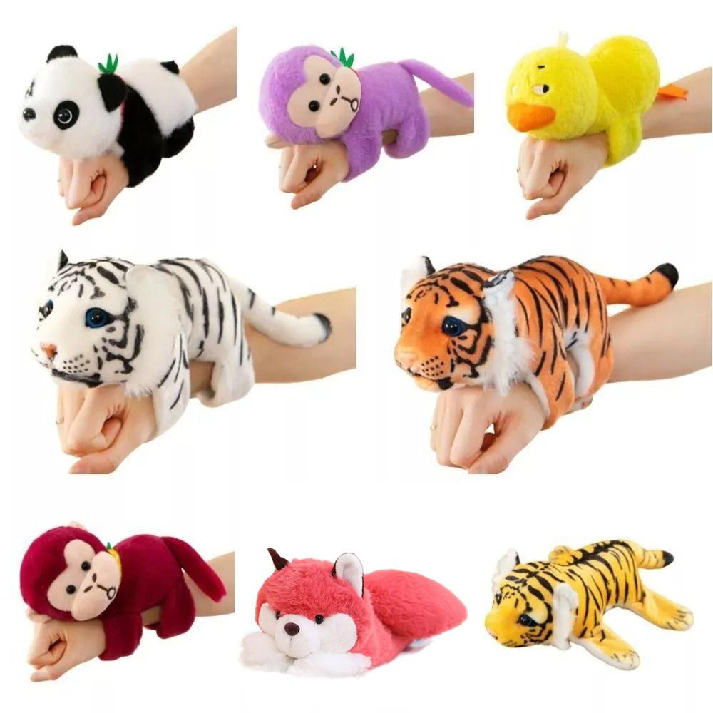 Neue Plüschpuppe Slap-Armband Affe Interaktives Spielzeug Plüsch-Handgelenkband Heimdeko Geschenk Tierische Slap-Armbänder