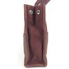 HERMES Half Leather Fourre ToutPM Tote Bag Hand Bag Leather/Canvas wine-red