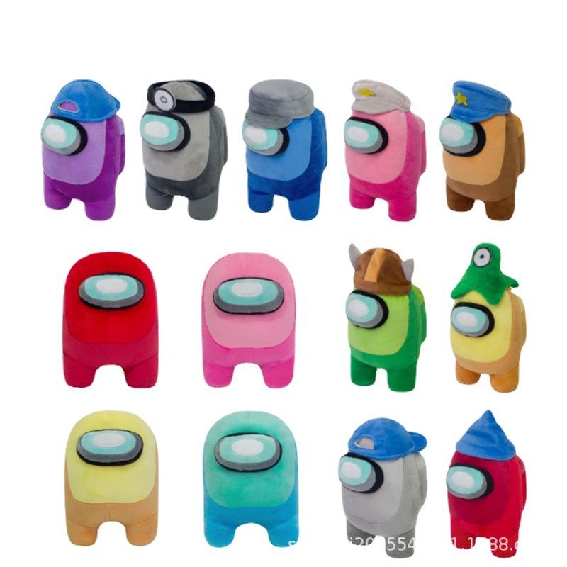 Happy Time For Kids Grey/Red/Blue Anime Plush Doll Around Dolls