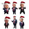 Trump Ozdoba Świąteczna 2D Akrylowy Wisiorek do Lustra Wstecznego w Samochodzie Kreskówkowy Trump Ozdoba na Choinkę na Plecak Drzwi