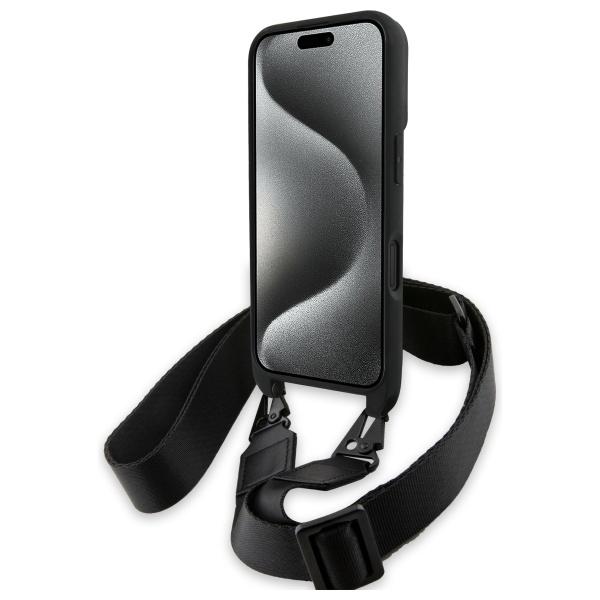 Bmw Bmhcp16S23Pscck Iphone 16 6.1       Czarny/Black Hardcase M Edition Carbon Stripe & Strap
