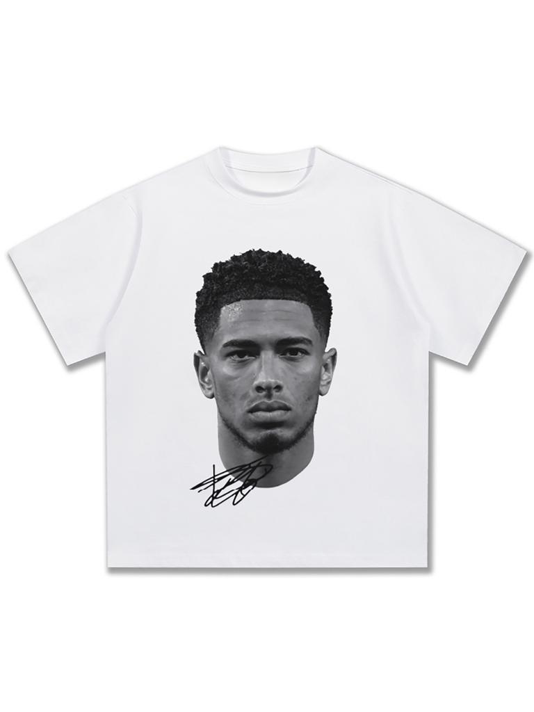 Bellingham man kleding Katoen normcore voetbal T-shirt trui Casual Ademend retro Streetwear Mode Oversized Casual T-shirt