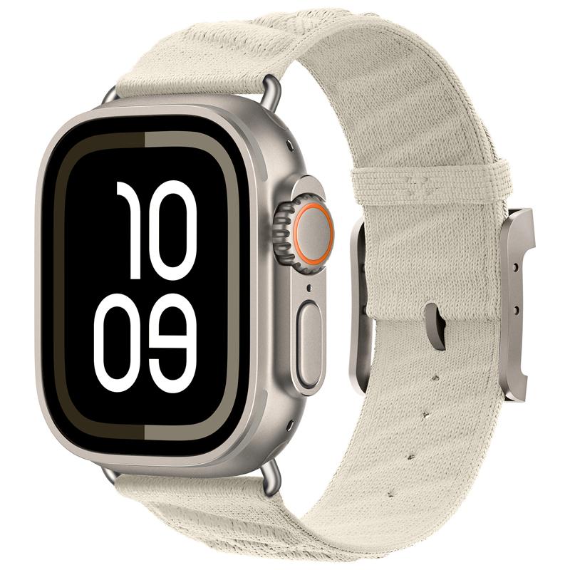 Nylon Ocean Strap For Apple Watch Ultra 3/2 49mm 11 10 46mm 42mm En Mer Band Bleu Nuit iWatch 9 8 7 6 5 4 SE 45mm 41mm 44mm Band