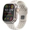 Silicone Strap for Apple Watch 1/2/3/4/5/6/7/8/9/10/11/SE Ultra 1/2/3 42/44/45/46/49mm, Beige