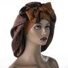 European Satin Nightcap: Wide Brim with Long Ribbon Tail