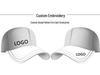 Unisex Solid Color Cotton Mesh Baseball Cap with Visor - Sun Protection & Logo Option