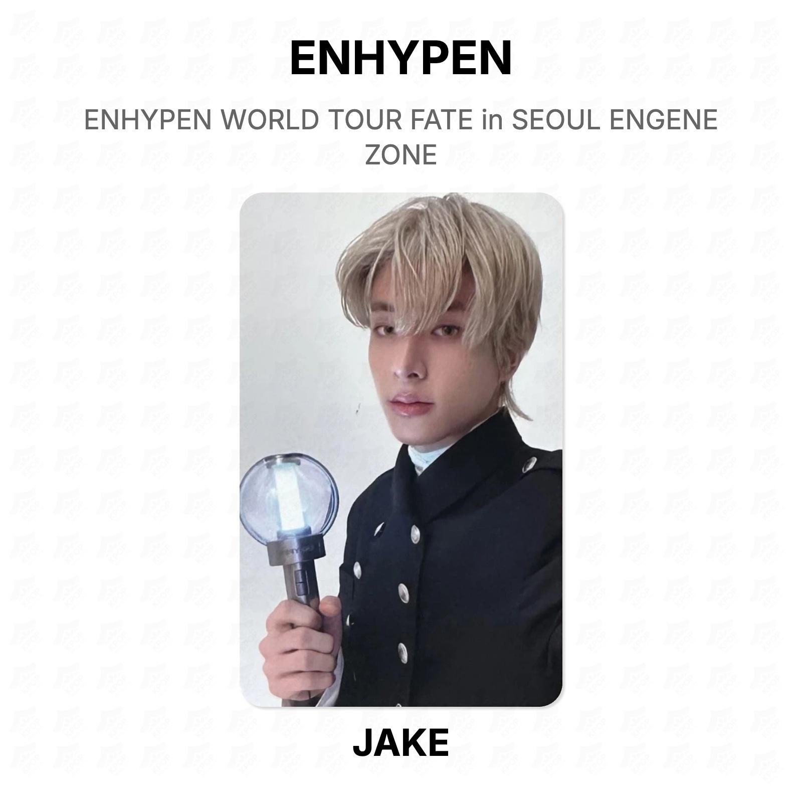 ENHYPEN МИРОВОЙ ТУР FATE в СЕУЛЕ ENGENE ZONE Официальная фотокарточка JAKE