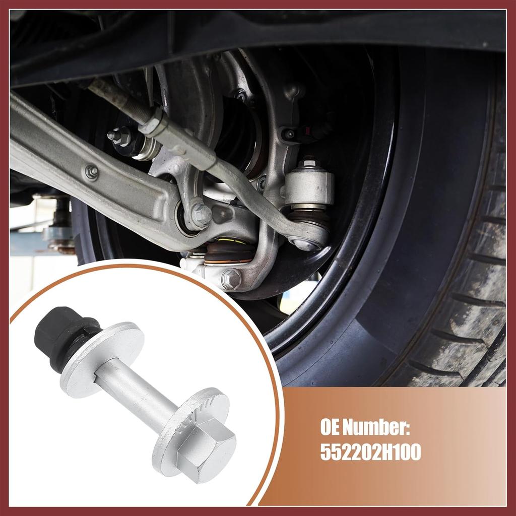 Car Camber Adjusting Eccentric Bolts Lockout Kit Suspension Control Arm Repair Bolt for Hyundai Elantra 2007-2011 No.552202H100 1 Set Replace Parts