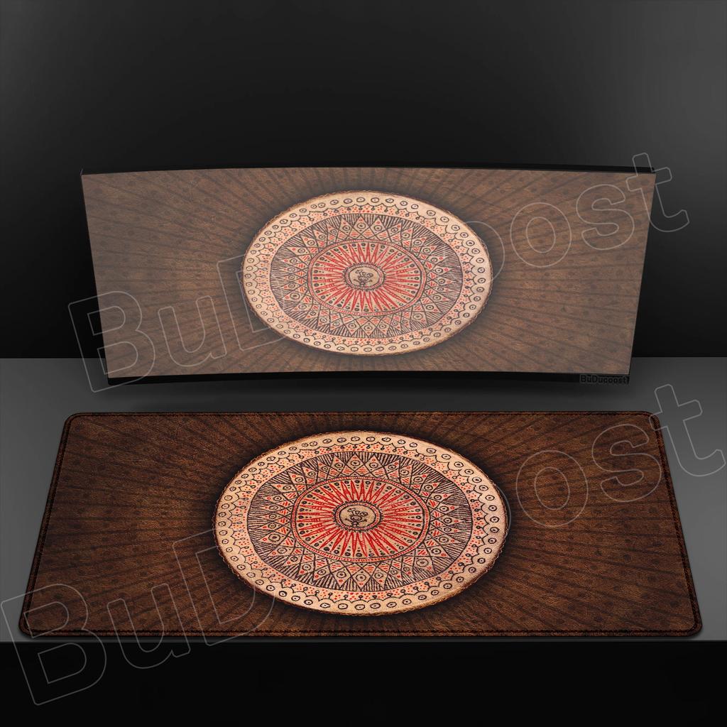 HD Printing Persian Carpet Computer Mouse Pad 900x400 Non-slip Rubber Mandala Bottom Keyboard Mat Table Mat Suitable Office Game