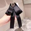 Crystal Rhinestone Ribbon Bowtie Brooch Fabric Bow Tie Brooches  Dress Shirt Accessories