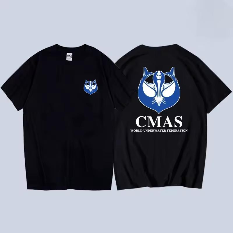 CMAS World Underwater Association PADI Diving Instructor Association T-shirt Men's Clothing and Women's 2026 Summer New T Shirt