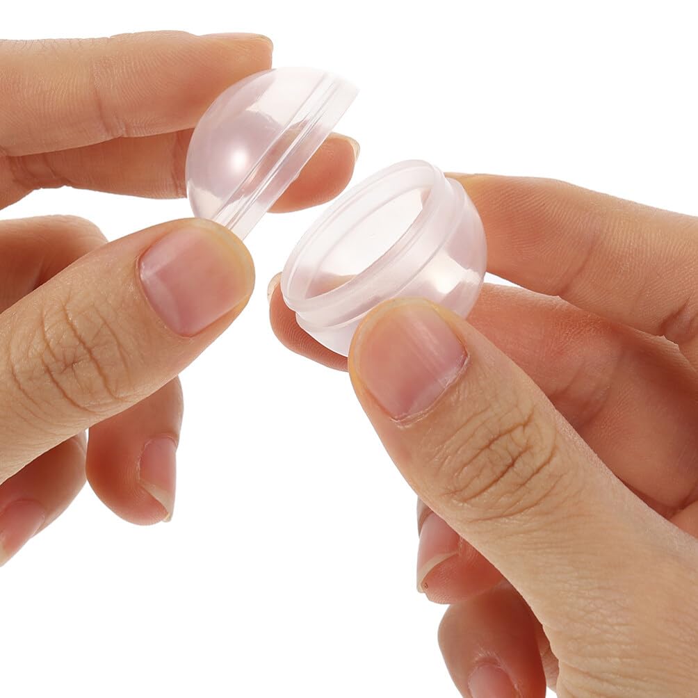 NUOLUX Refillable Capsule Pack of Plastic Empty Capsule Perfect for Gift Packing and Party Organizers Balls, 50, Balls,