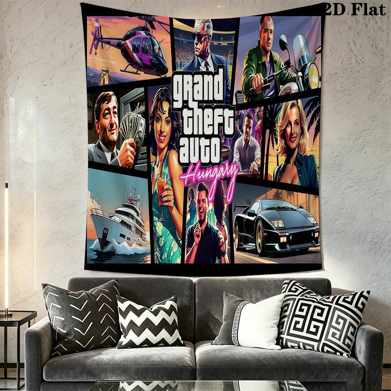 Gta V Urban Adventure Bedding 1 Duvet Cover 2 Pillowcase Without Core Bedding Set Soft And Comfortable Christmas Birthday Gift Bedding