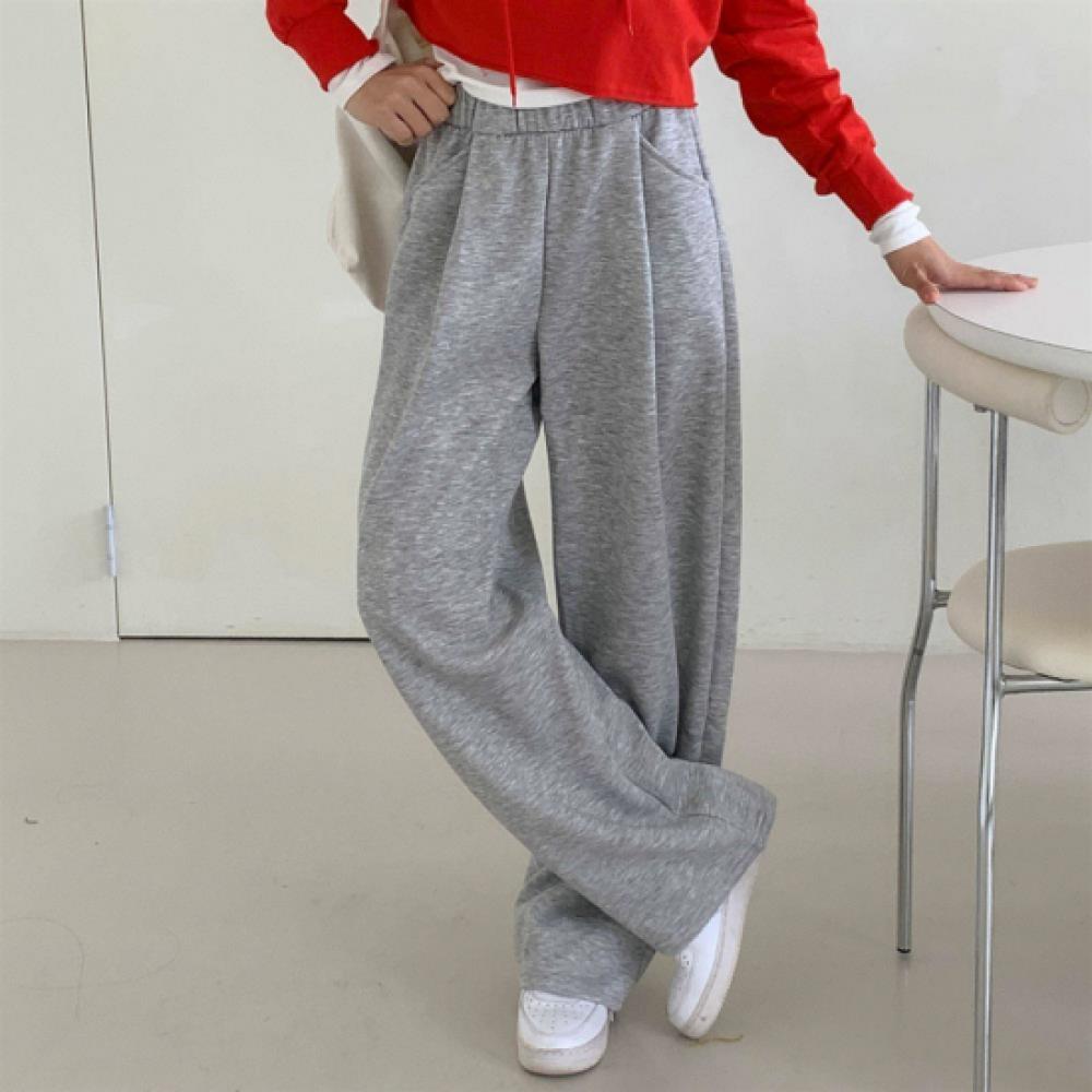 New ArrivalS Open Run Women S Daily Double Pleat Cotton Blend Banding pantS