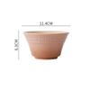 Japanese Ceramic Bowl Rainbow Gradient Color Rice Bowl Fruit Salad Snack Ramen Bowls Kitchen Dessert Salad Steamed Egg Bowls