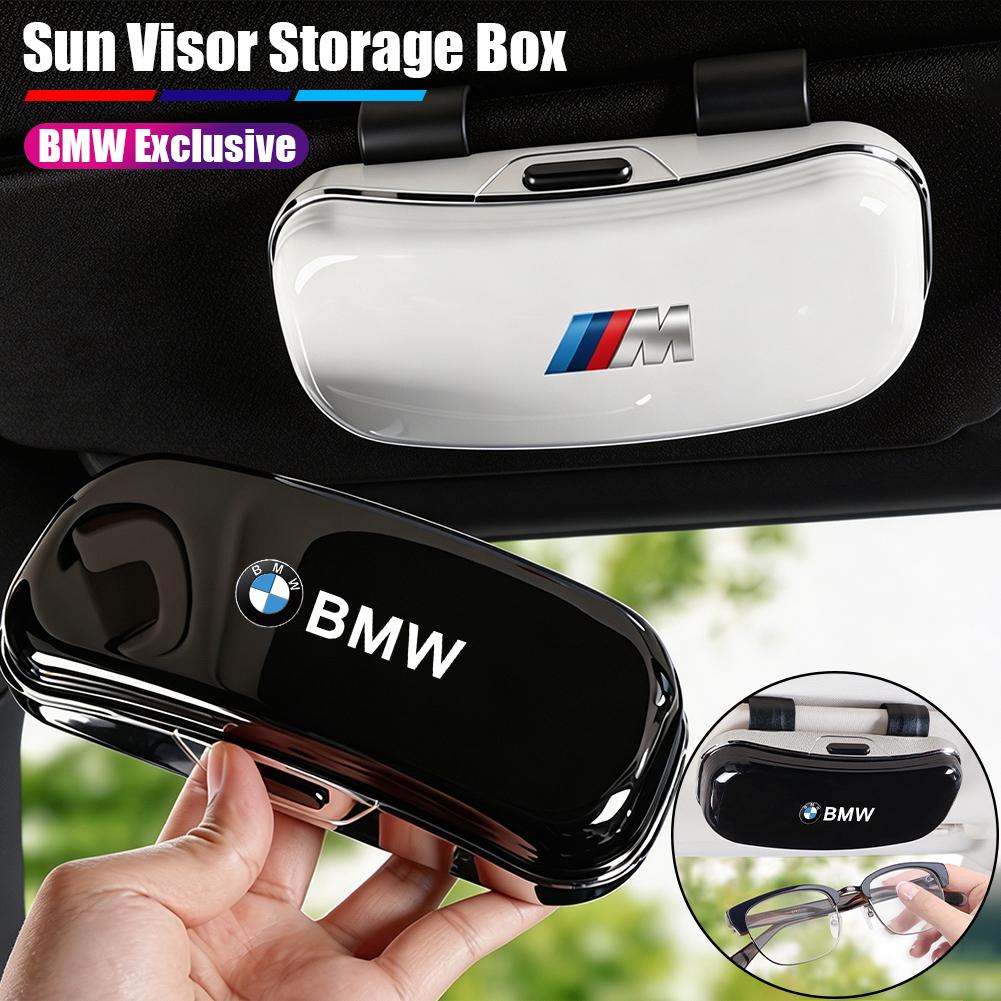 BBIF1 Car ABS Visor Glasses Box Auto Sunglasses Storage Case Accessories For BMW E90 G80 M3 G30 M5 F82 F83 F20 F21 G42 F95 F96 G06 G07