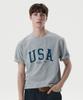 WHO.A.U Usa Printing T-Shirt / Whrpg2405U