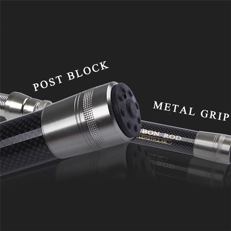 FTK 1.5m-2.4m Spinning Fishing Rod Carbon Trout Carp Telescopic Fishing Pole Lure Fishing Rod Tackle