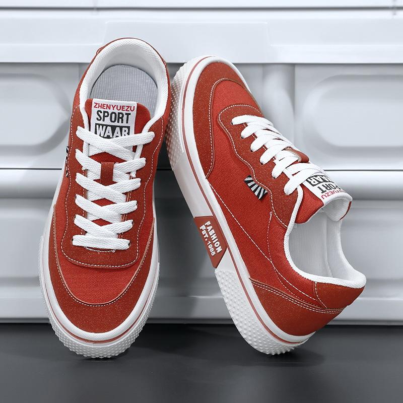 New Trendy Men's Casual Sports Shoes Korean Edition Fashion Board Shoes Canvas Shoes Commuter Shoes