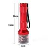 Useful Zinc Alloy Electric Metal Grinder Herb Tabacco Crusher Grinder Cracker Flashlight