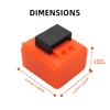 Motorcycle LED Flasher Relay 12V Speed Adjustable 2 Pin LED Electronic Flasher Relay for Motorcycle Turn Signal Direct Replaceme