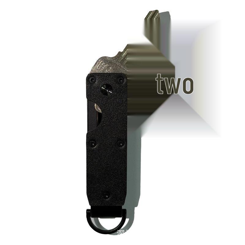 

Багатофункціональний шкіряно-алюмінієвий брелок для 2-6 ключів