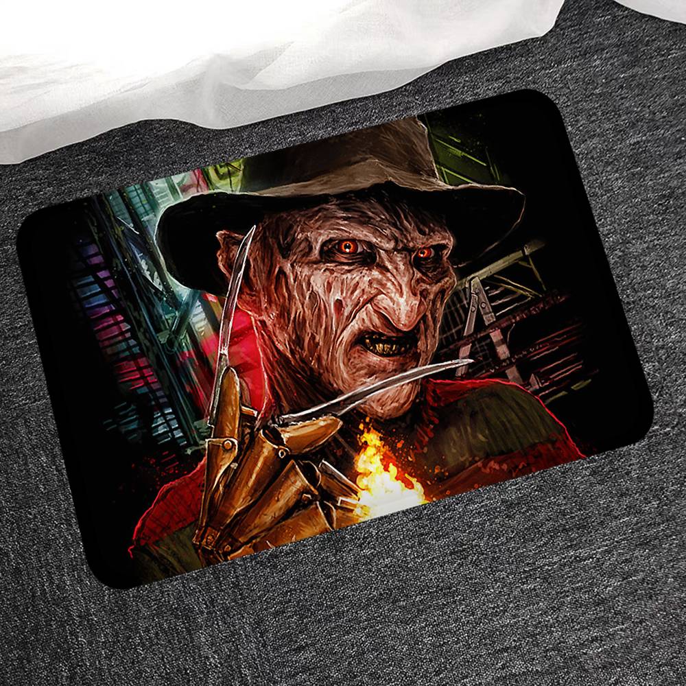 Horror Movie Nightmare On Elm Street Floor Mat INS Style Soft Bedroom Floor House Laundry Room Mat Anti-skid Household Carpets