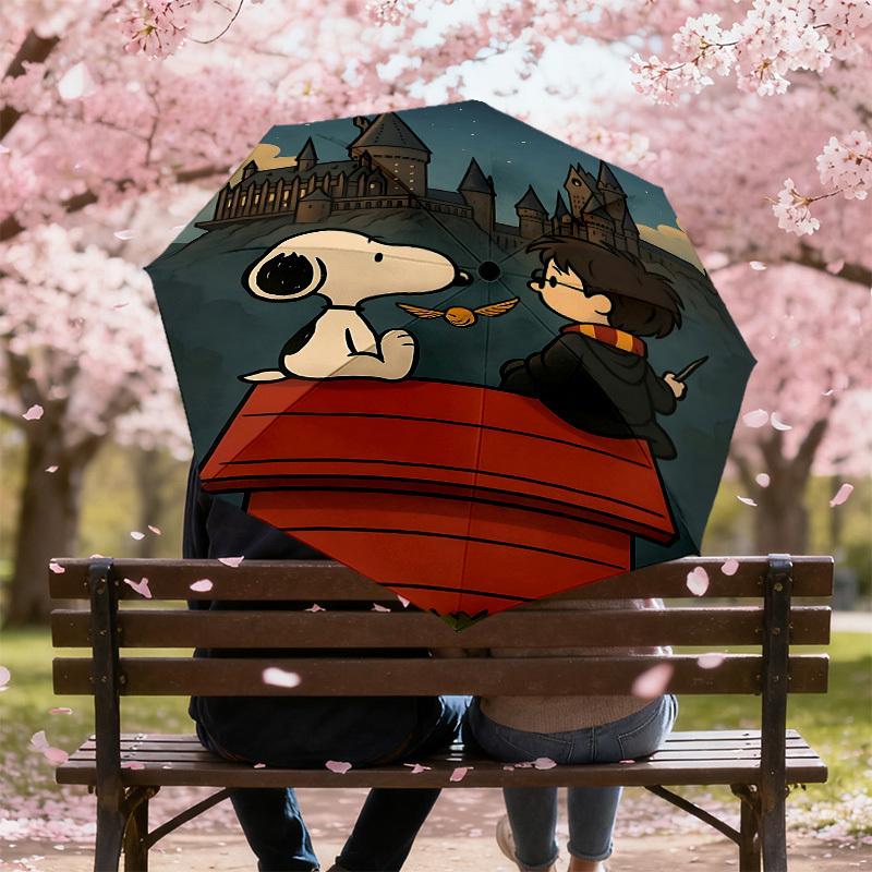 1PC Warner Snoopy Harry Potter Umbrella-8-Rib Reinforced, Automatic Open, Lightweight-A101