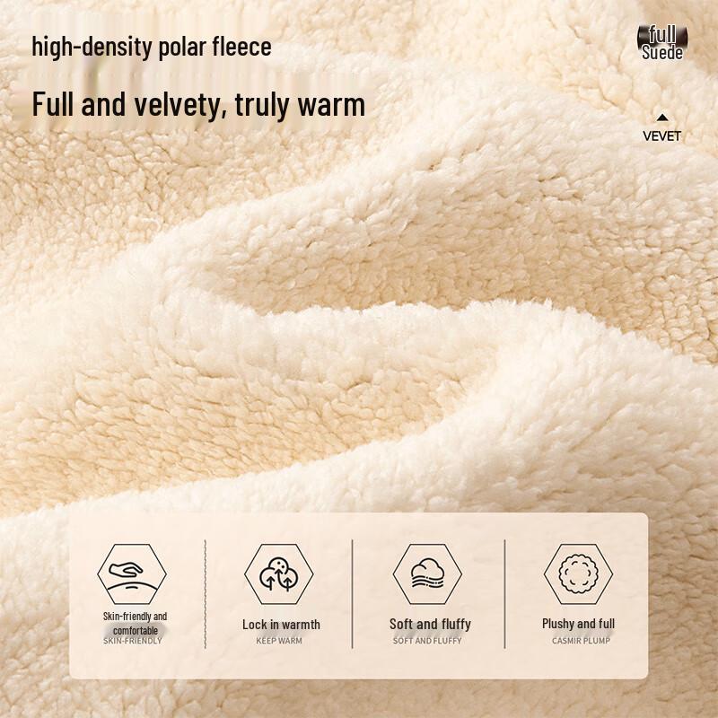 MINISO Men's Fleece Stand-Up Collar Jacket