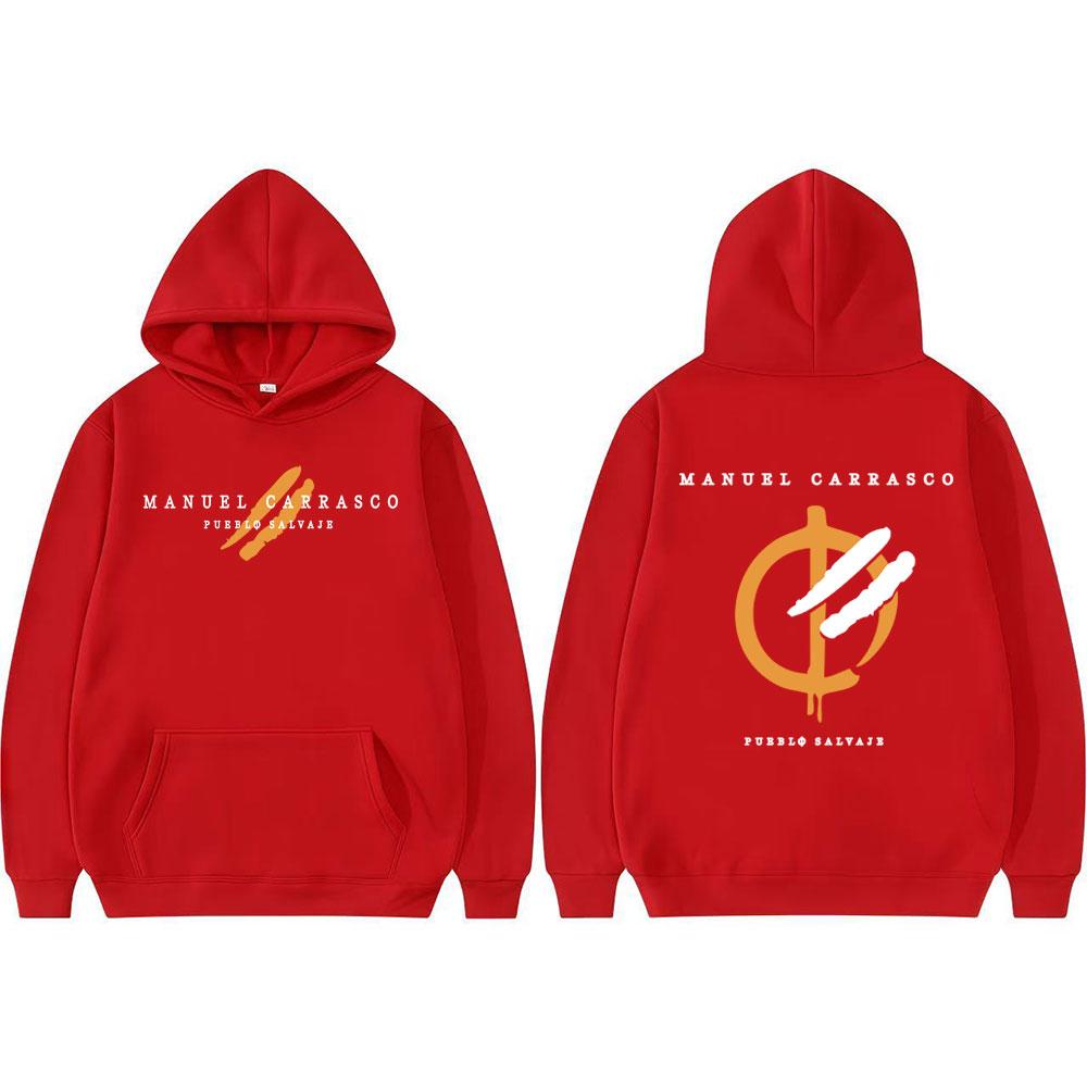 Rapper Manuel Carrasco Pueblo Salvaje Print Hoodie Streetwear Men's Fashion Vintage Classic Hoodies Unisex Oversized Sweatshirts