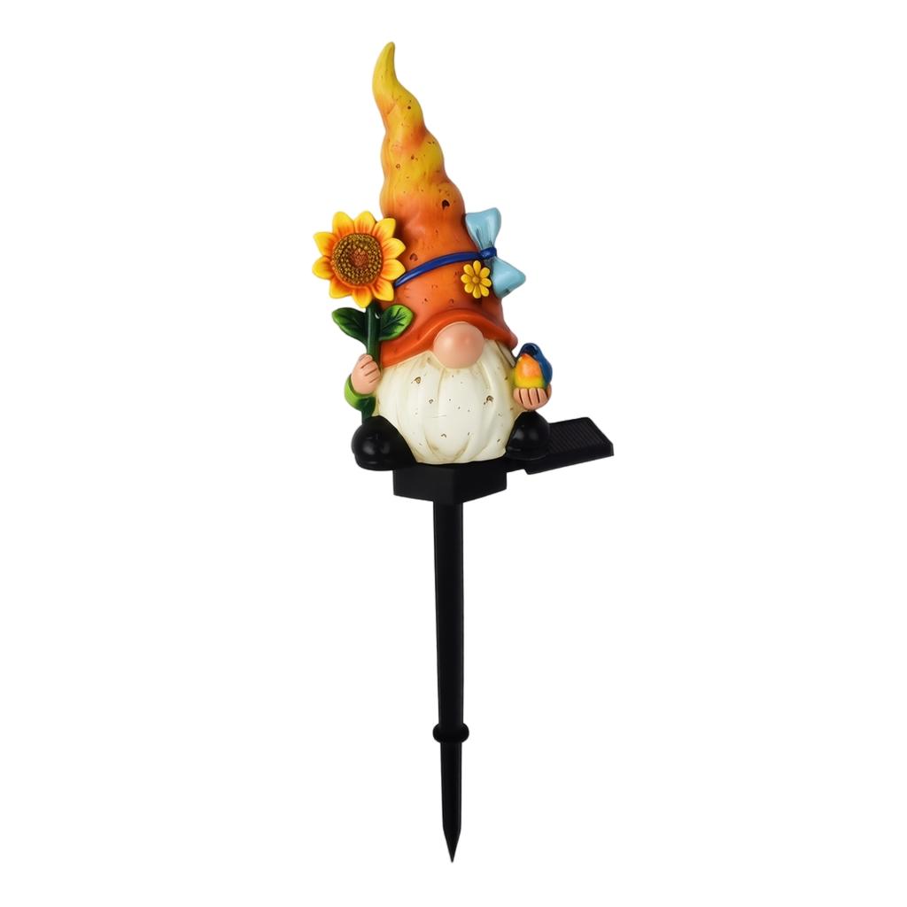 Gnome Resin Garden Stake Light, Outdoor Decorative Lighting for, Patio