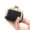 Solid Color Kiss Lock Coin Purse PU Leather Small Item Bag Leather Jewelry Bag  Jewelry Storage