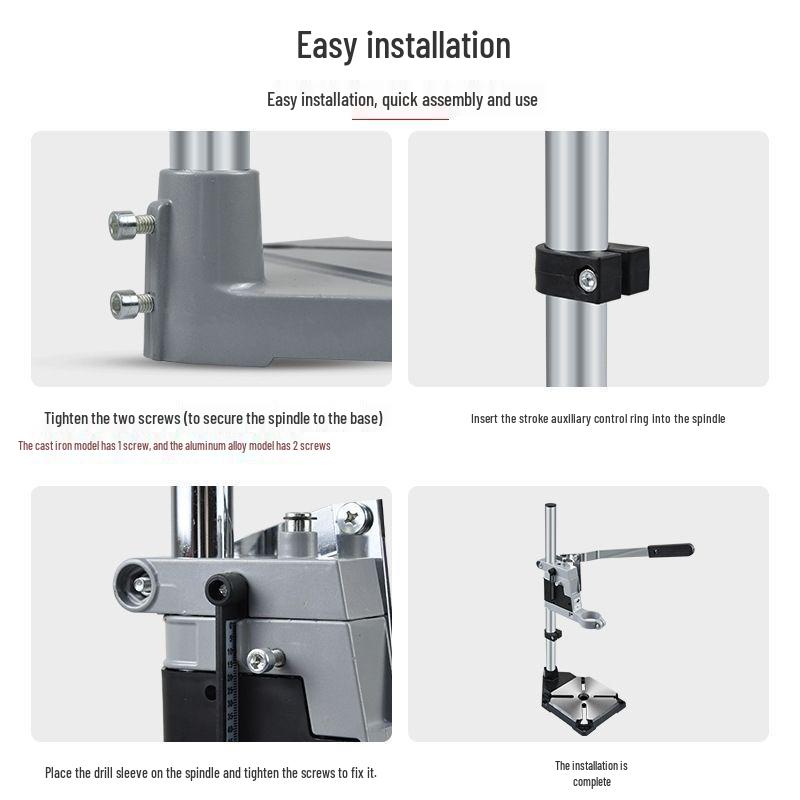 Multifunctional Hand Drill Stand: Converts Electric Drill To Bench Drill with Mini Pliers