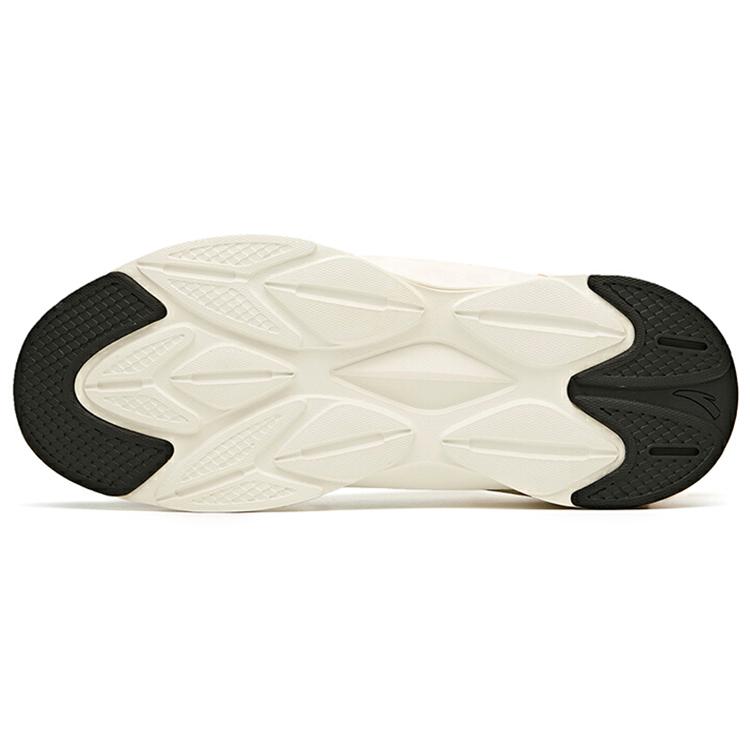 Anta Cushioning Slip Resistant Abrasion Resistant Low Top Running Shoes Men's White Green 912045513-6