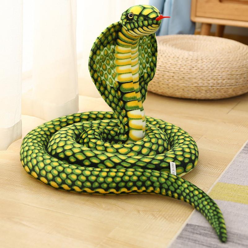 Toy Cobra Plush Spoof Snake Year Zodiac Doll Funny Prank Boy Children Gifts