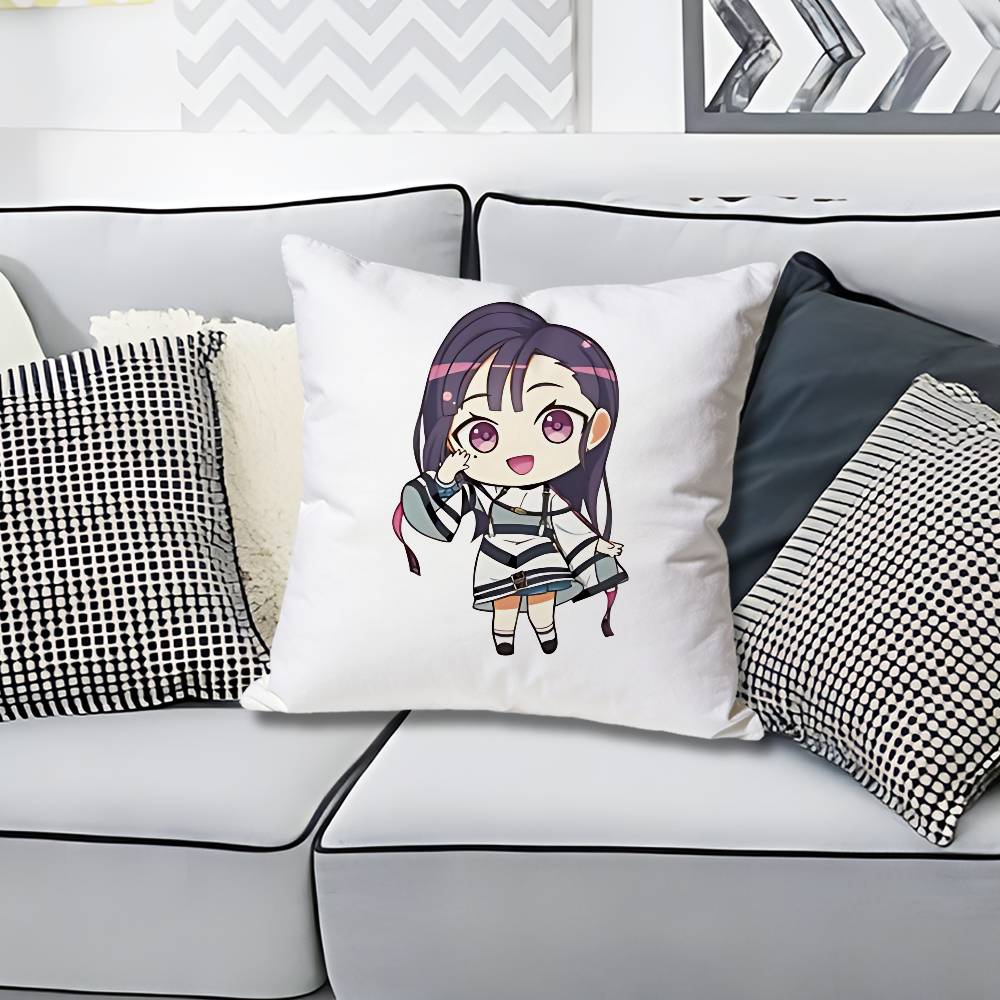 Chibi Cute MMILGRAMs Anime Celebrity Merchandise AllMatch Printed Pillow Case Sofa Car Office Room Decoration Protector