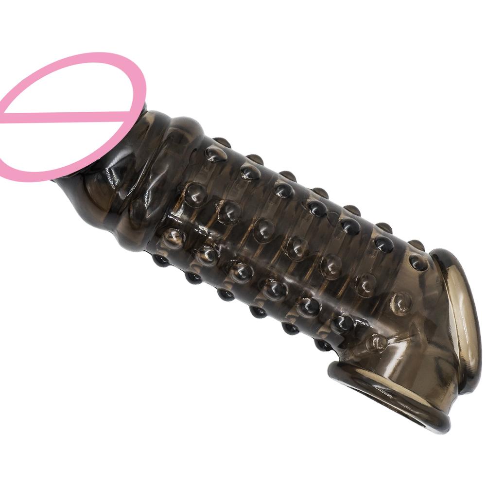 Delayed Ejaculation Penis Sleeve with G-spot Stimulation Function Spike Sleeve for Adults To Increase Passion Sex