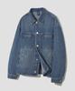 Agod Stone Washed Crop Denim Jacket [Indigo]