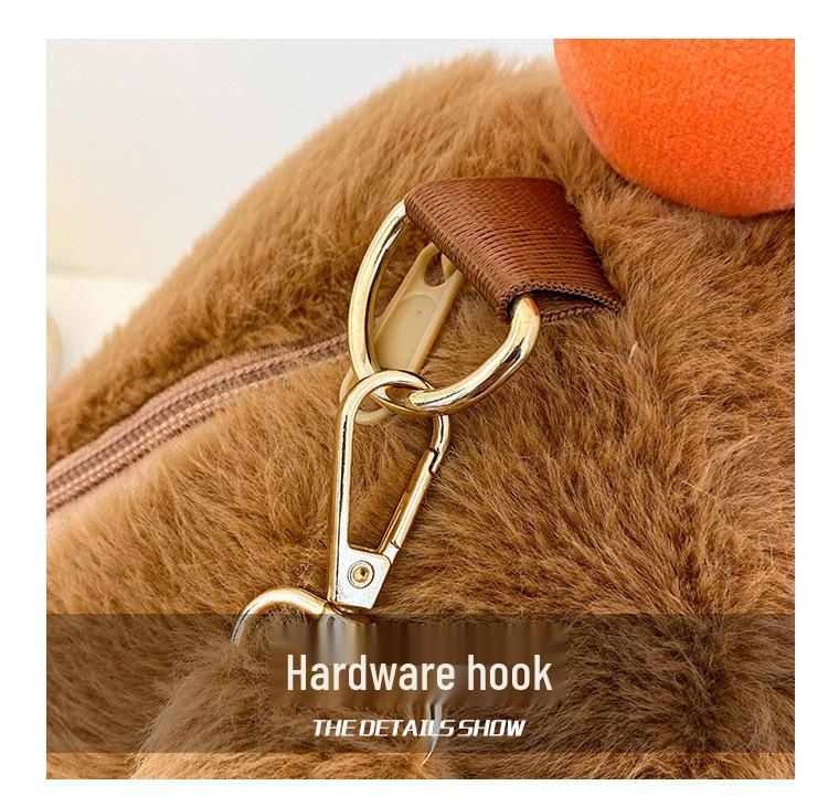 Adorable Capybara Plush Backpack & Shoulder Bag