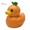Bürotischzubehör Lustige Orange Aubergine Ente Figur, Obst Gemüse Harz Statue, Entzückende Einzigartige Geburtstagsgeschenke Dekoration für Auto Armaturenbrett Zuhause